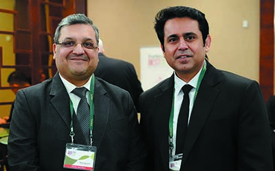(L-R) Ankit Agrawal, CEO, RMC Switchgears; Nipun Arora, CFO, Beta Drugs