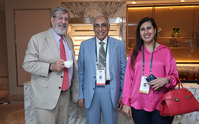 (L-R) William E. Heinecke, Founder & Chairman, Minor International; Irfan Razack, Chairman & MD, Prestige Group; Uzma Irfan, Director, Prestige Group