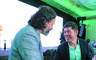 (L-R) Amit Anand, Founding Partner & MD, Jungle Ventures; Anthony Tan, CEO, Cofounder & Chairman, Grab
