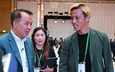 (L-R) Jixun Foo, Senior Managing Partner, Granite Asia; Keisuke Honda, Cofounder, X&Circle, General Partner, X&KSK