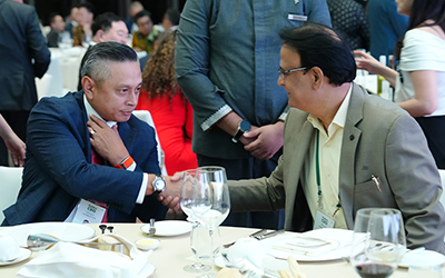 (L-R) Bernard Alexander Riedo, President, RGE Indonesia; Vishnu Baldwa, MD & Group CFO, Indorama Corp