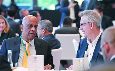 (L-R) Mogan Lourdenadin, Group CEO & Executive Director, MBf Holdings; Antoine Blondeau, Cofounder & Managing Partner, Alpha Intelligence Capital