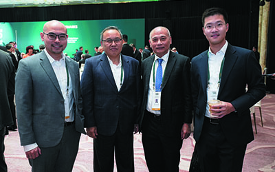 (L-R) Ben Widaja, CEO, Mandaya Hospital Group; Hendra Soetjipto Tan, CEO, Barito Renewables Energy; Edhijanto Widaja, Founder & Chairman, Mandaya Hospital Group; Chanond Sophonpanich, Senior Vice President, Bangkok Bank