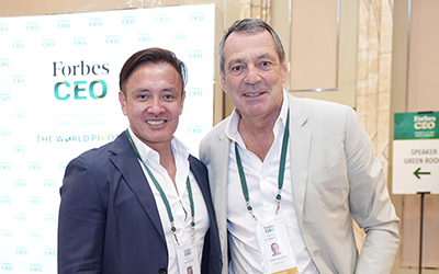 (L-R) Victor B Consunji, Founder & CEO, Victor Consunji Development Corporation; Frank Cancelloni, Group CEO, Jim Thompson